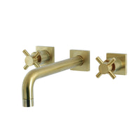 Thumbnail for Kingston Brass KS6027DX Concord Wall Mount Tub Faucet, Brushed Brass - BNGBath