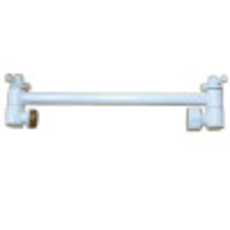 Kingston Brass K153A6 10" Adjustable High-Low Shower Arm, White - BNGBath