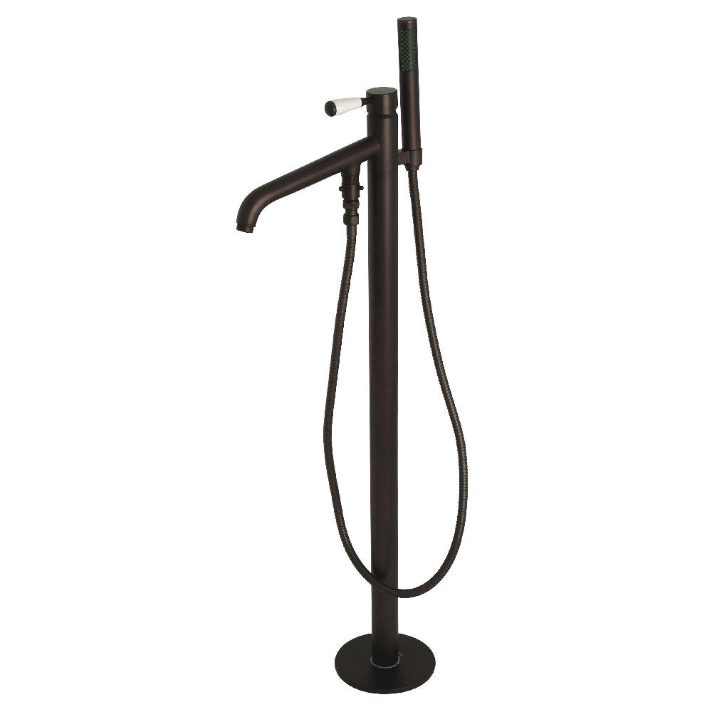 Kingston Brass KS8135DPL Paris Freestanding Tub Faucet with Hand Shower, Oil Rubbed Bronze - BNGBath