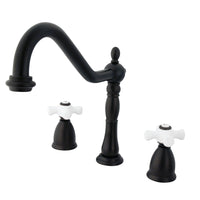 Thumbnail for Kingston Brass KB1795PXLS Widespread Kitchen Faucet, Oil Rubbed Bronze - BNGBath