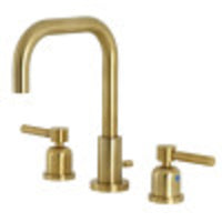 Thumbnail for Kingston Brass FSC8933DL Concord Widespread Bathroom Faucet with Brass Pop-Up, Brushed Brass - BNGBath