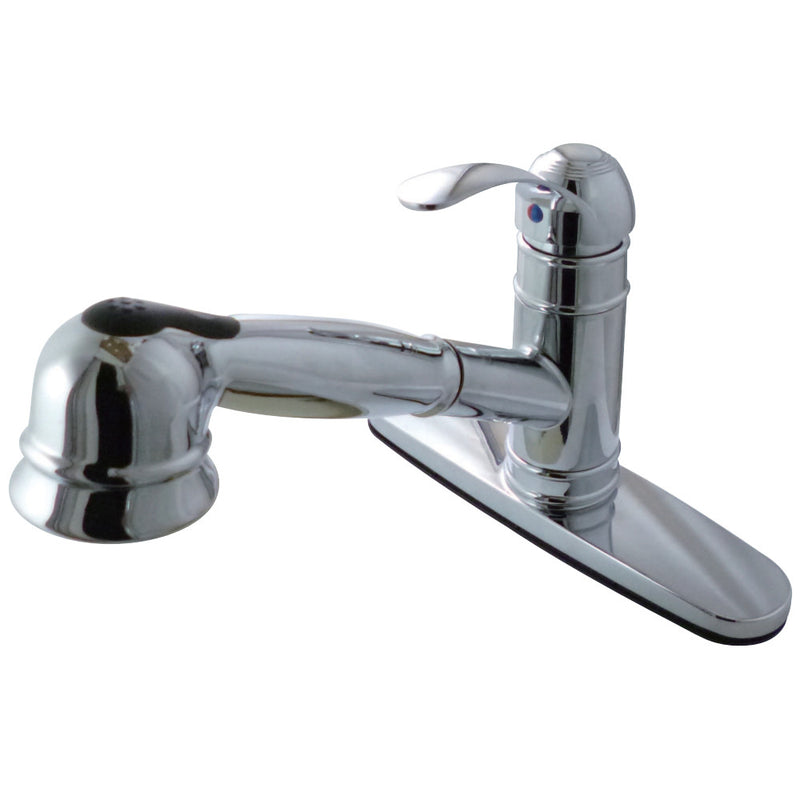 Gourmetier GSC7571WEL Eden Single-Handle Pull-Out Kitchen Faucet, Polished Chrome - BNGBath