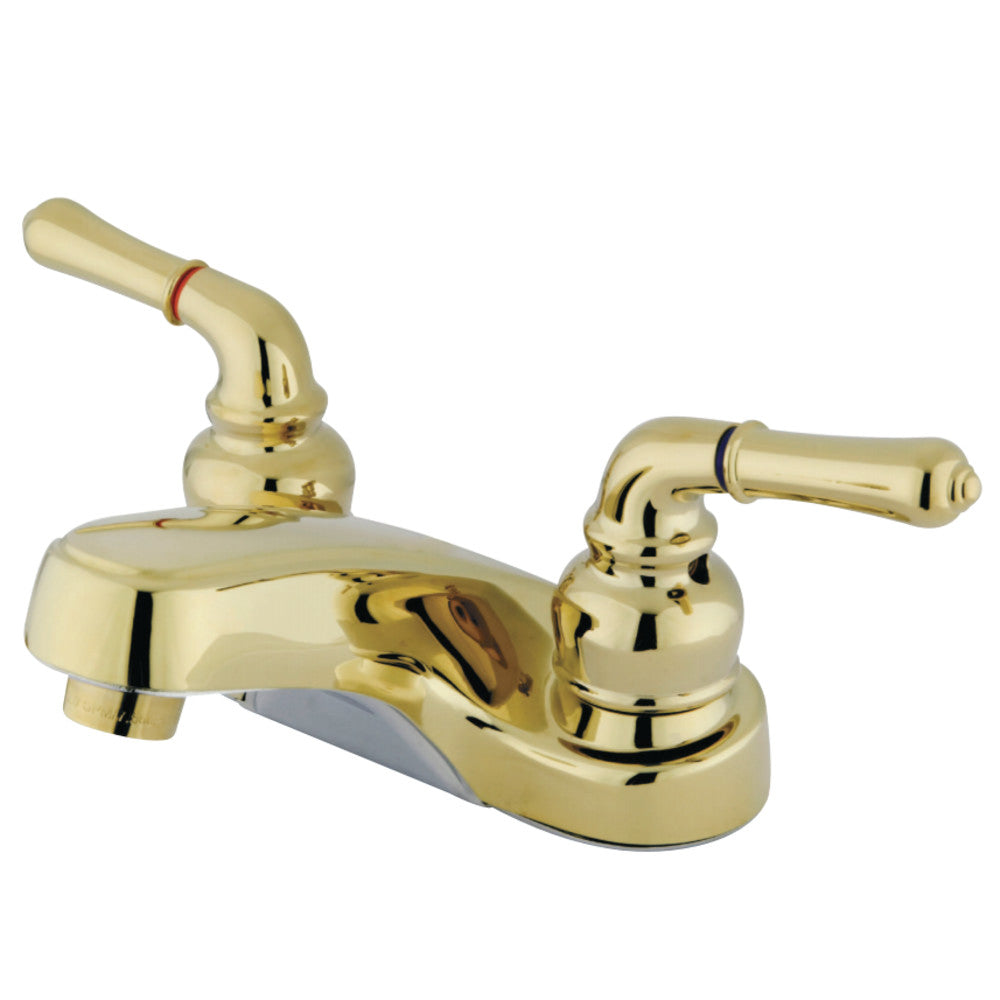 Kingston Brass GKB252LP 4 in. Centerset Bathroom Faucet, Polished Brass - BNGBath