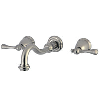 Thumbnail for Kingston Brass KS3128BL Wall Mount Bathroom Faucet, Brushed Nickel - BNGBath