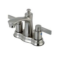Thumbnail for Kingston Brass FB7618NDL 4 in. Centerset Bathroom Faucet, Brushed Nickel - BNGBath