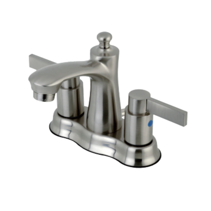 Kingston Brass FB7618NDL 4 in. Centerset Bathroom Faucet, Brushed Nickel - BNGBath