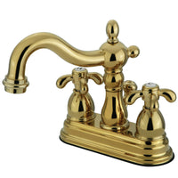 Thumbnail for Kingston Brass KS1602TX 4 in. Centerset Bathroom Faucet, Polished Brass - BNGBath