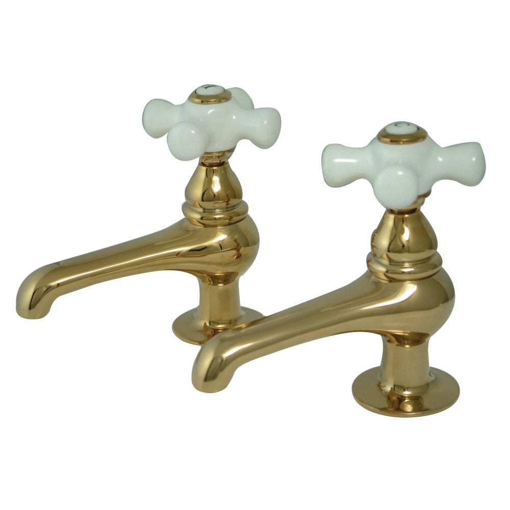 Kingston Brass CC9L2 Vintage Basin Tap Faucet, Polished Brass - BNGBath