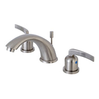 Thumbnail for Kingston Brass KB8968EFL 8 in. Widespread Bathroom Faucet, Brushed Nickel - BNGBath