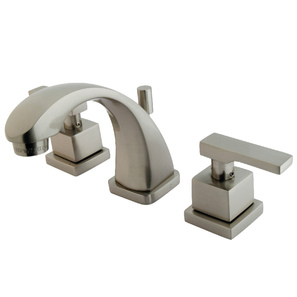 Kingston Brass KS4948QLL Executive Widespread Bathroom Faucet, Brushed Nickel - BNGBath