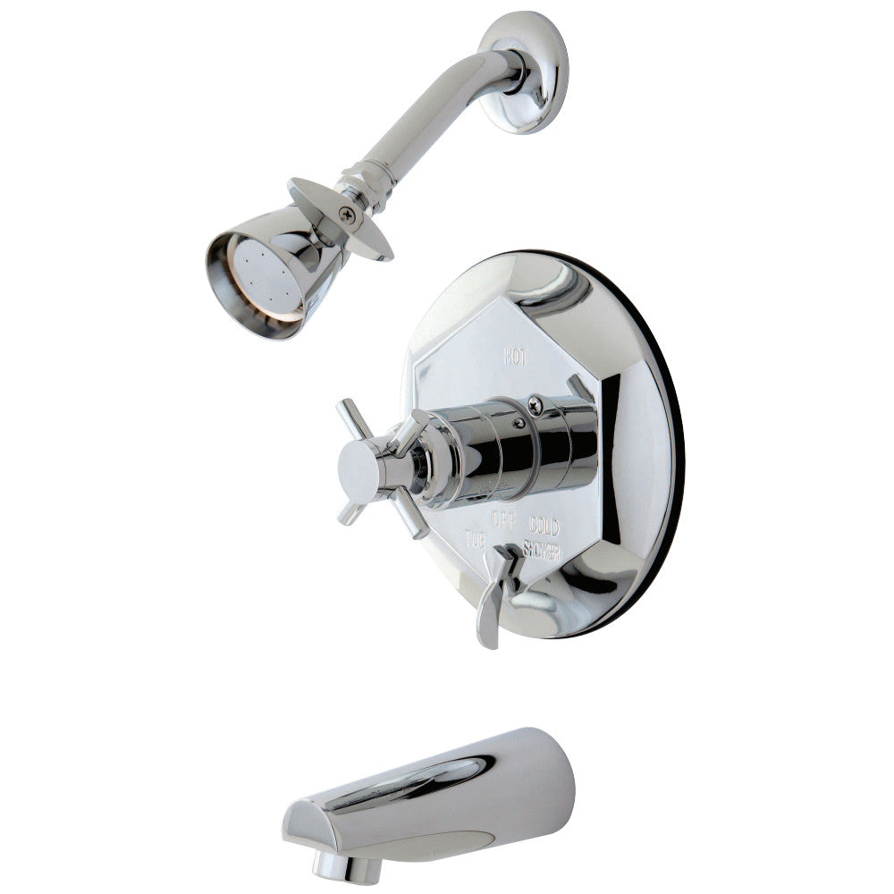 Kingston Brass KB46310DX Concord Tub & Shower Faucet, Polished Chrome - BNGBath