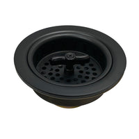 Thumbnail for Kingston Brass K212MB Tacoma Spin and Seal Sink Basket Strainer, Matte Black - BNGBath