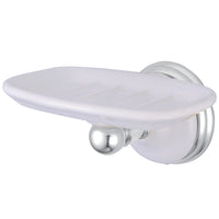 Thumbnail for Kingston Brass BA1115C Victorian Wall-Mount Soap Dish, Polished Chrome - BNGBath