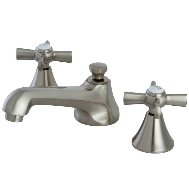 Kingston Brass KS4478ZX 8 in. Widespread Bathroom Faucet, Brushed Nickel - BNGBath