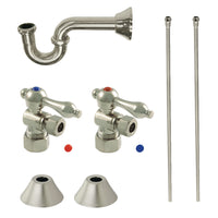 Thumbnail for Kingston Brass CC53308LKB30 Traditional Plumbing Sink Trim Kit with P-Trap, Brushed Nickel - BNGBath