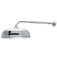 Thumbnail for Kingston Brass K225K11 Trimscape 10 in. Showerhead with 17 in. Shower Arm, Polished Chrome - BNGBath