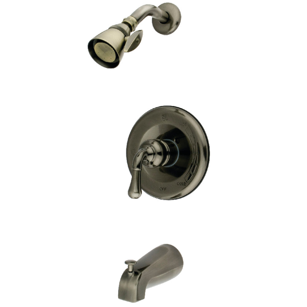 Kingston Brass KB1633T Tub and Shower Faucet Trim Only for KB1633, Black Stainless - BNGBath