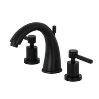 Thumbnail for Kingston Brass KS2960DL 8 in. Widespread Bathroom Faucet, Matte Black - BNGBath