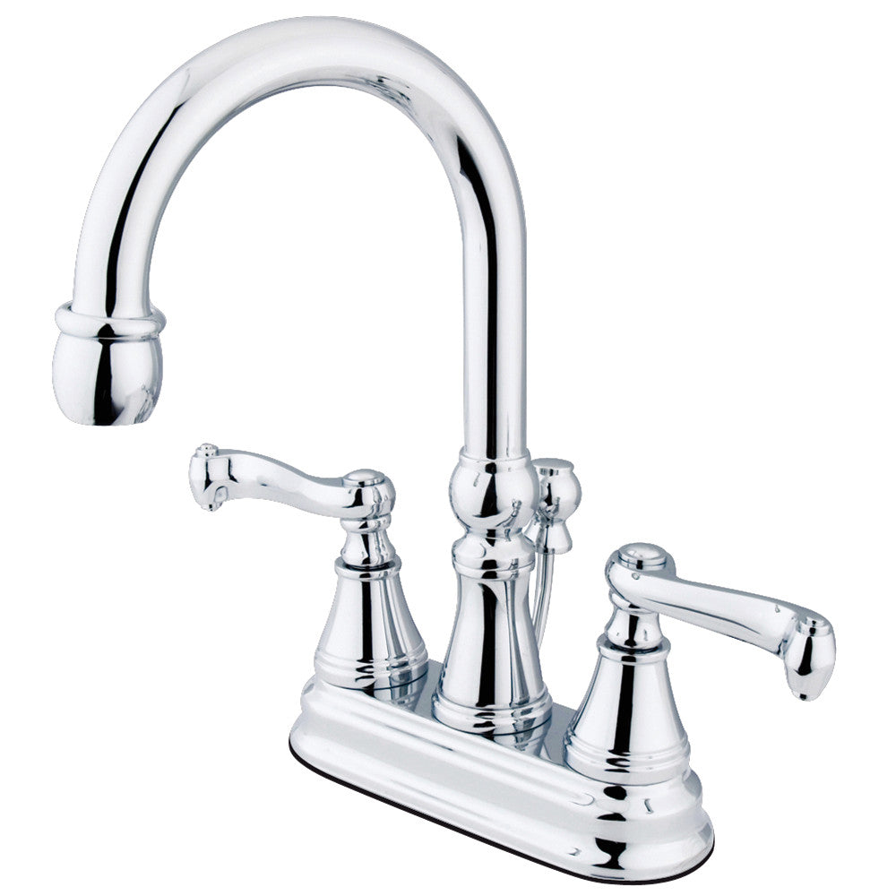 Kingston Brass KS2611FL 4 in. Centerset Bathroom Faucet, Polished Chrome - BNGBath