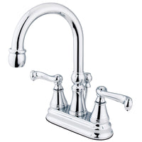 Thumbnail for Kingston Brass KS2611FL 4 in. Centerset Bathroom Faucet, Polished Chrome - BNGBath
