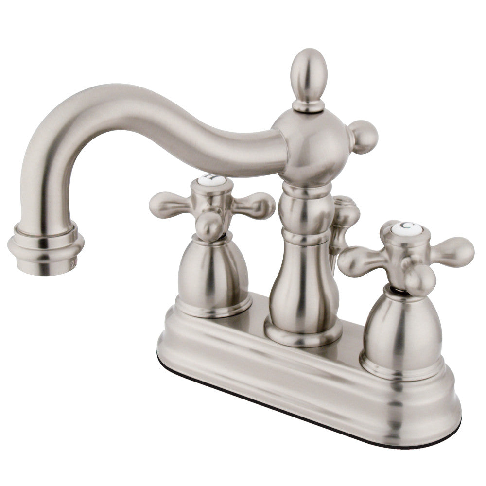 Kingston Brass KS1608AX 4 in. Centerset Bathroom Faucet, Brushed Nickel - BNGBath