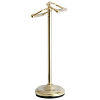 Thumbnail for Kingston Brass CC2202 Vintage Freestanding Double Roll Toilet Paper Holder, Polished Brass - BNGBath