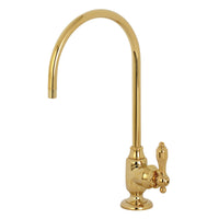 Thumbnail for Kingston Brass KS5192TAL Tudor Single-Handle Water Filtration Faucet, Polished Brass - BNGBath