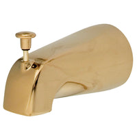 Thumbnail for Kingston Brass K189A2 5-1/4 Inch Zinc Tub Spout with Diverter, Polished Brass - BNGBath