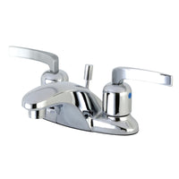 Thumbnail for Kingston Brass FB8621EFL 4 in. Centerset Bathroom Faucet, Polished Chrome - BNGBath