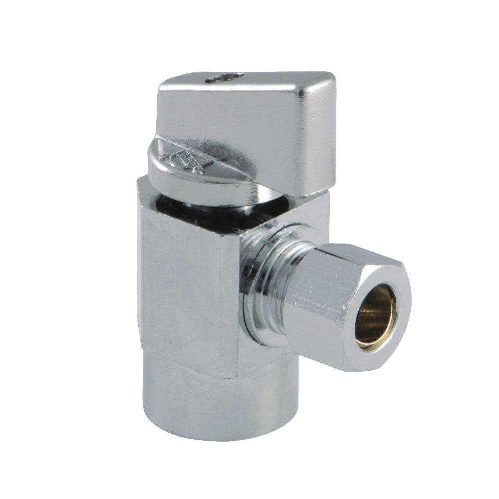 Kingston Brass KF43101CTL 1/2" FIP X 3/8" OD Comp Angle Stop Valve, Polished Chrome - BNGBath