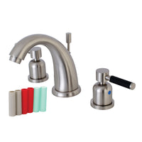 Thumbnail for Kingston Brass KB8988DKL 8 in. Widespread Bathroom Faucet, Brushed Nickel - BNGBath