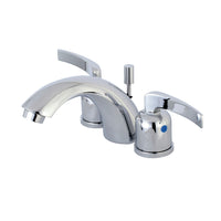 Thumbnail for Kingston Brass KB8951EFL Mini-Widespread Bathroom Faucet, Polished Chrome - BNGBath