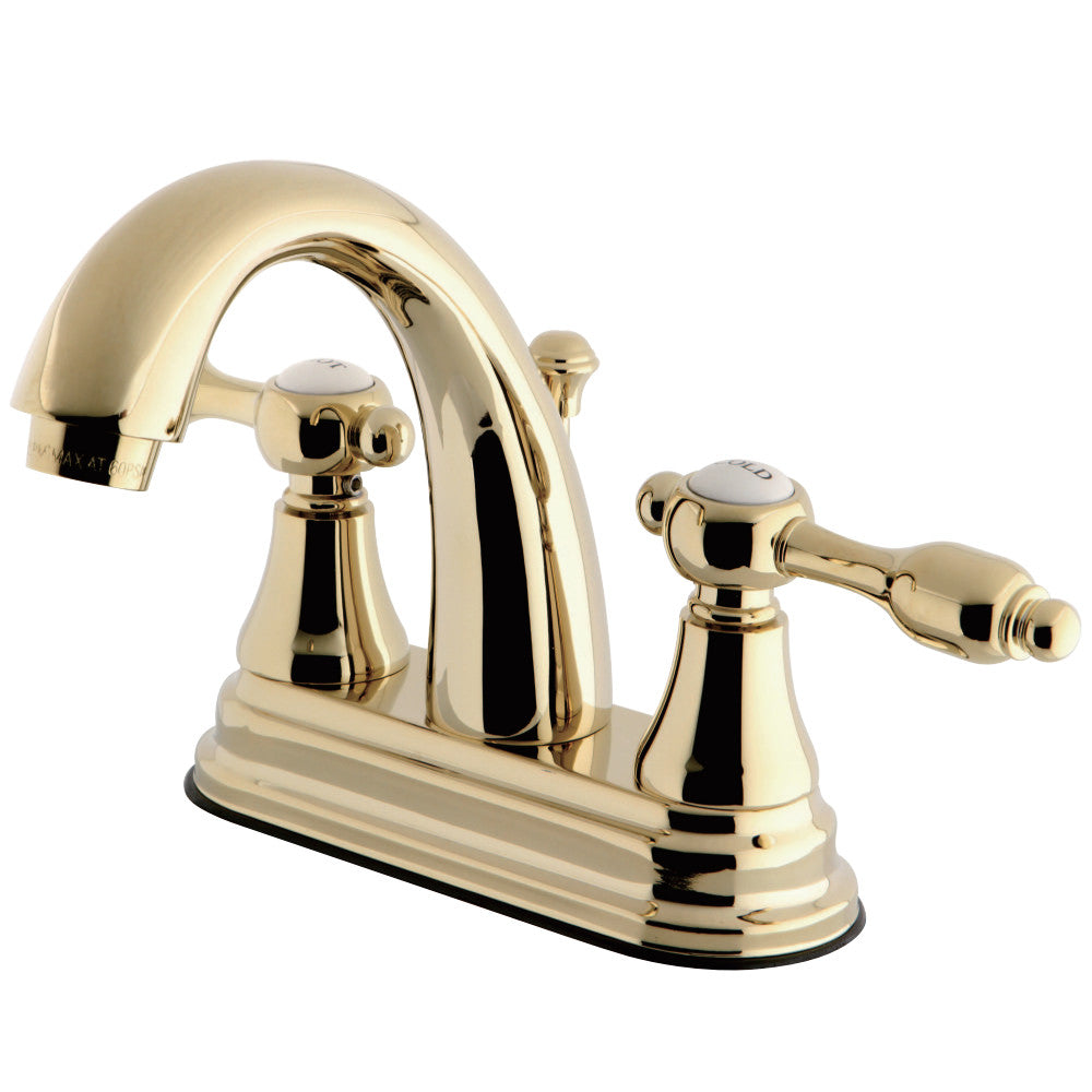 Kingston Brass KS7612TAL 4 in. Centerset Bathroom Faucet, Polished Brass - BNGBath