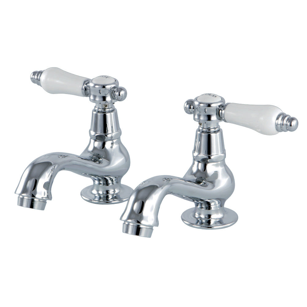 Kingston Brass KS1101BPL Basin Tap Faucet with Lever Handle, Polished Chrome - BNGBath
