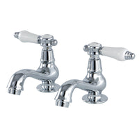 Thumbnail for Kingston Brass KS1101BPL Basin Tap Faucet with Lever Handle, Polished Chrome - BNGBath