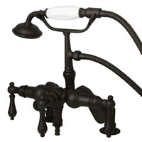 Thumbnail for Kingston Brass CC619T5 Vintage Adjustable Center Deck Mount Tub Faucet, Oil Rubbed Bronze - BNGBath
