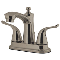 Thumbnail for Kingston Brass FB7628YL 4 in. Centerset Bathroom Faucet, Brushed Nickel - BNGBath