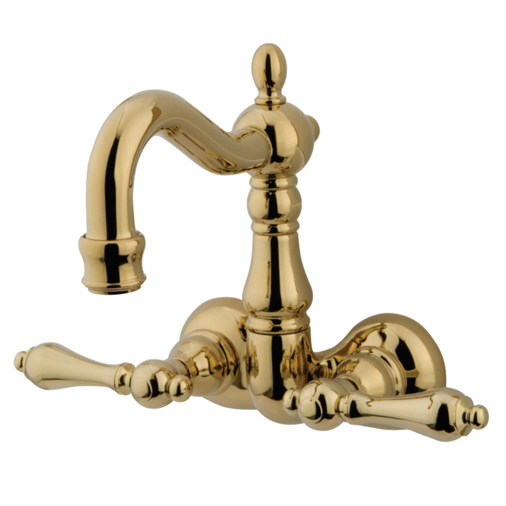 Kingston Brass CC1071T2 Vintage 3-3/8-Inch Wall Mount Tub Faucet, Polished Brass - BNGBath