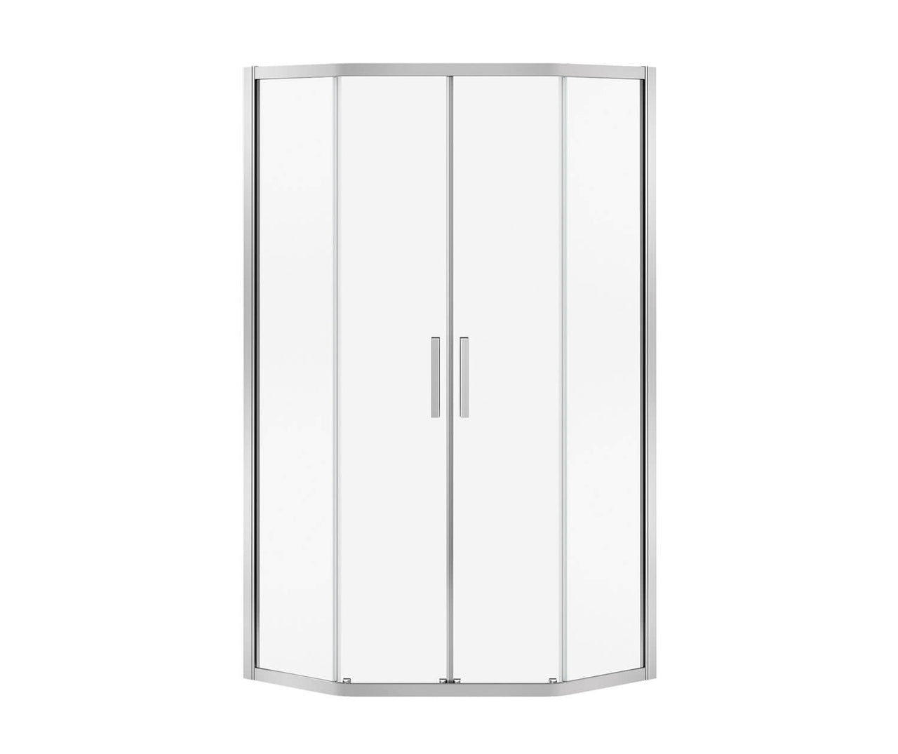 Radia Neo-round Sliding Shower Door 36 x 36 x 71 ½ in. 6 mm Corner Shower door - BNGBath