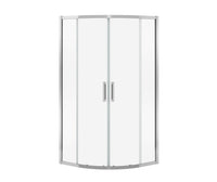 Thumbnail for Radia Neo-round Sliding Shower Door 32 x 32 x 71 ½ in. 6 mm Corner Shower door - BNGBath