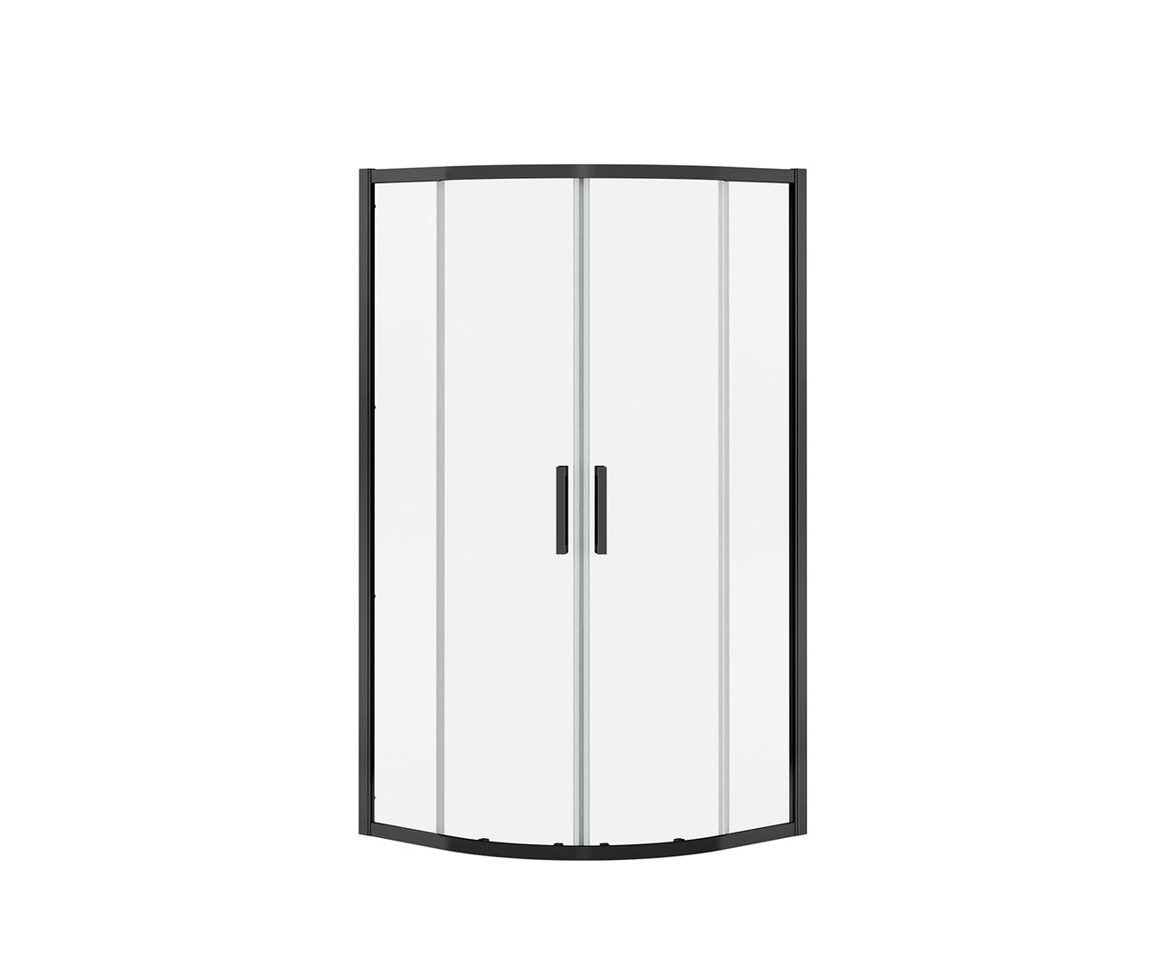 Radia Round Sliding Shower Door 36 x 36 x 71 ½ in. 6 mm Corner Shower door - BNGBath