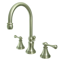 Thumbnail for Kingston Brass KS2988BL 8 in. Widespread Bathroom Faucet, Brushed Nickel - BNGBath