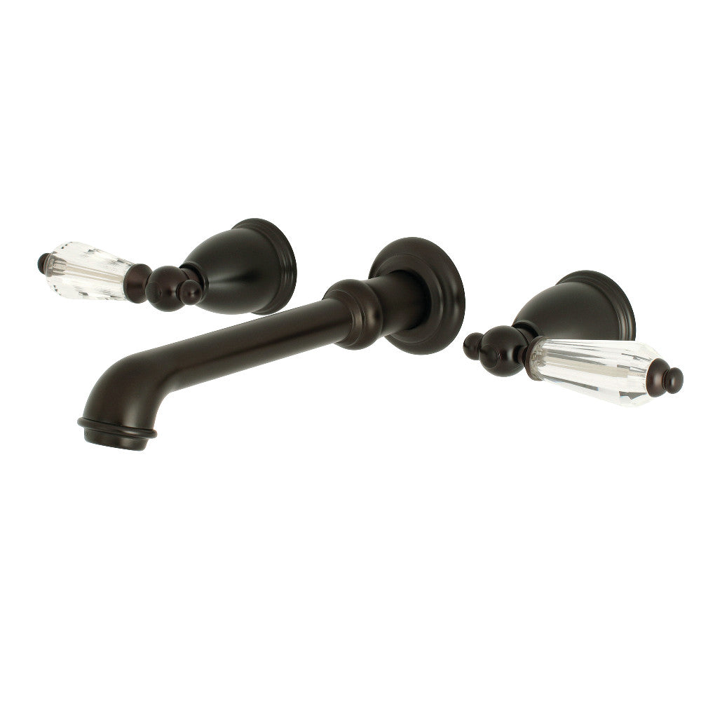 Kingston Brass KS7125WLL Wilshire Two-Handle Wall Mount Bathroom Faucet, Oil Rubbed Bronze - BNGBath