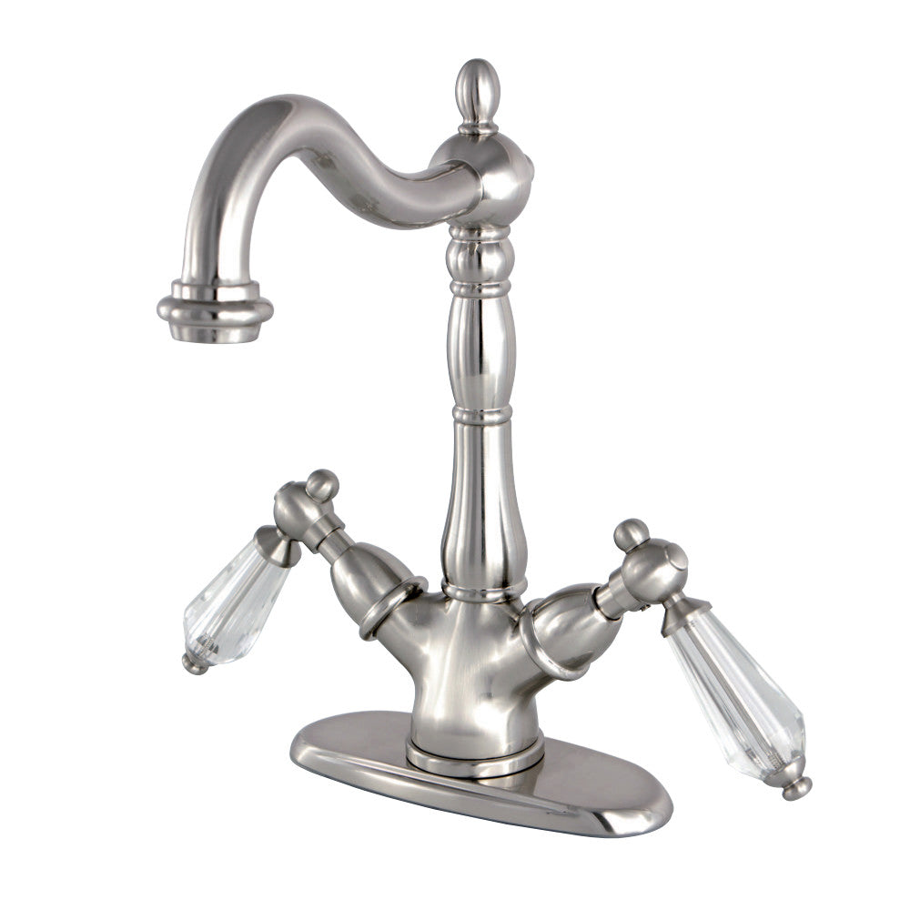 Kingston Brass KS1498WLL Vessel Sink Faucet, Brushed Nickel - BNGBath