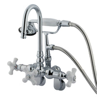 Thumbnail for Kingston Brass CC308T1 Vintage Clawfoot Tub Faucet with Hand Shower, Polished Chrome - BNGBath
