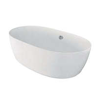 Thumbnail for Aqua Eden VTDE713321 71-Inch Acrylic Double Ended Freestanding Tub with Drain, White - BNGBath