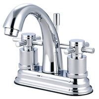Thumbnail for Kingston Brass KS8611DX 4 in. Centerset Bathroom Faucet, Polished Chrome - BNGBath