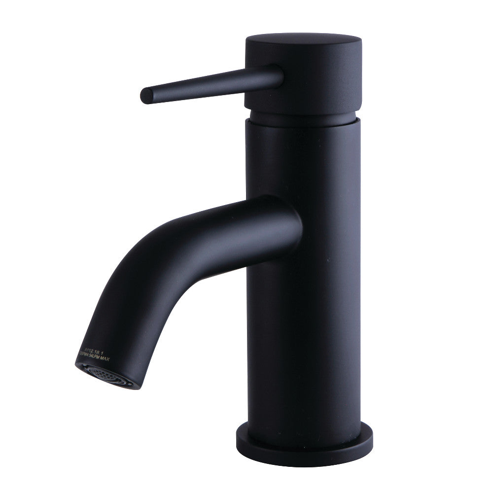 Fauceture LS8220NYL New York Single-Handle Bathroom Faucet with Push Pop-Up, Matte Black - BNGBath