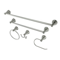 Thumbnail for Kingston Brass BAHK5012478SN Mesa Verde 5-Piece Bathroom Accessory Set, Brushed Nickel - BNGBath