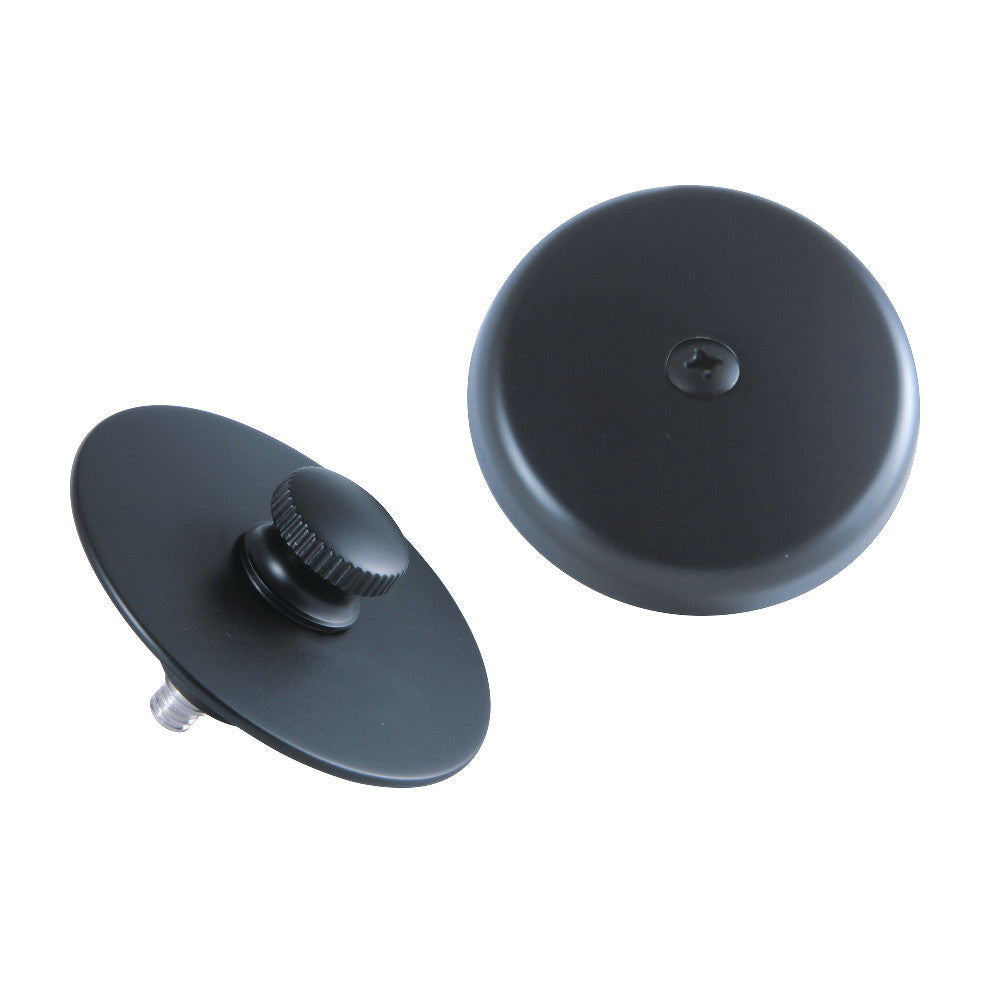 Kingston Brass DTL5303A0 Tub Drain Stopper with Overflow Plate Replacement Trim Kit, Matte Black - BNGBath